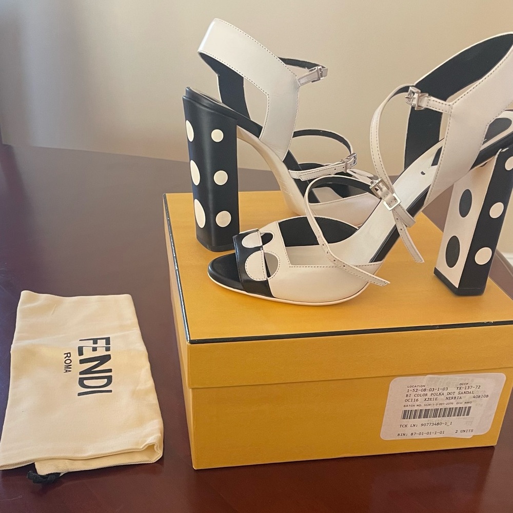 Fendi Polka Dot Sandals